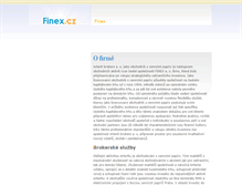 Tablet Screenshot of finex.cz